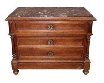 **Miniature** French Louis XVI style meuble de matrise commode