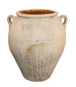French terra cotta olive oil jug