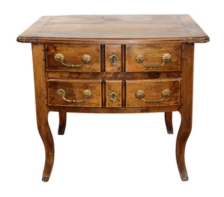 French Louis XV style 2 drawer commode on legs