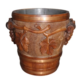 French relief carved champagne bucket