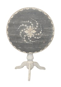 French Napoleon III tilt top pedestal base table
