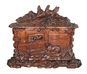 French relief carved tantalus box