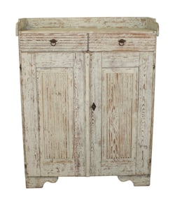 Swedish Gustavian 2 door buffet with reeded doors