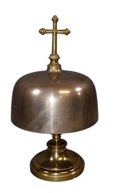 French Catholic brass sanctuary gong