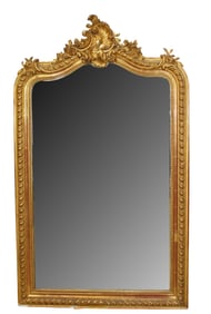 French Louis XV gold leaf mirror