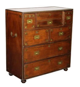 "The Clermont" ship captain's chest with desk drawer