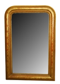 French gold leaf Louis Philippe mirror