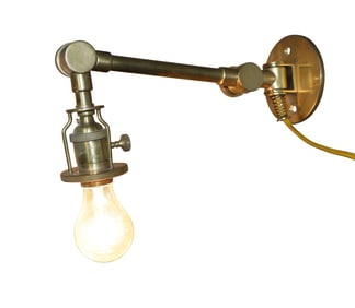 Ralph Lauren polished bronze wall mount lamp