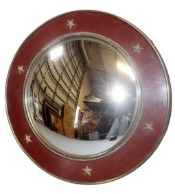 French butler's mirror with brass stars