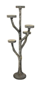 French faux bois naturalistic plant stand