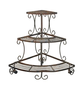 French corner 3-tier plant stand