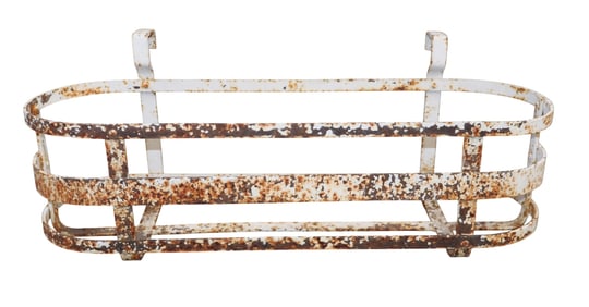 French iron hanging window box planter basket