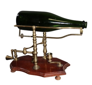 French mechanical wine decanting cradle