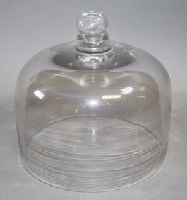 French glass cheese cloche
