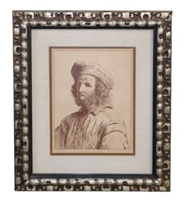 Etching on paper by Barbien after Michelangelo