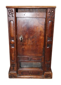 French carpenter's wooden key box