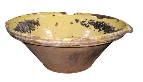 French glazed terra cotta tian bowl