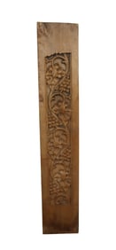 French relief carved panel with grapevines