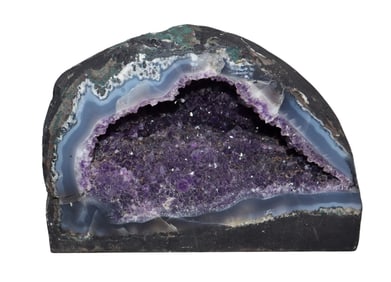 Amethyst geode sculpture