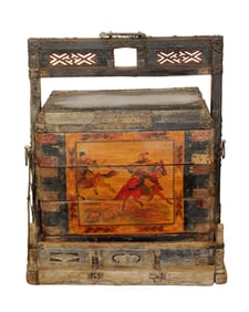 Antique Chinese stacking wedding basket