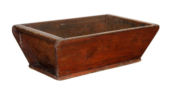 Primitive trough dough bowl