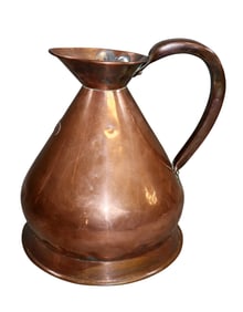 Antique copper gallon pitcher