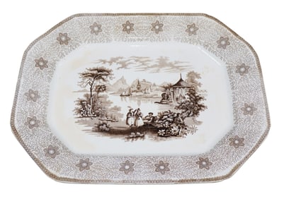 Sirius English transferware platter