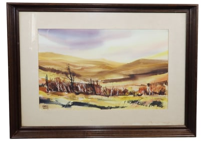 Charles Mulvey (1918-2002) watercolor on paper