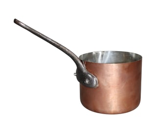 Miniature French copper sauce pan