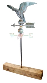 Vintage copper eagle weathervane