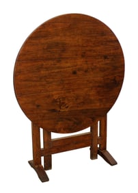 French tilt top vintner's wine tasting table