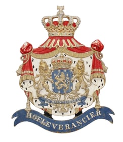 Cast iron Royal coat of arms of the Netherlands