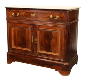 French Napoleon III 2 door buffet bas with butler's drawer
