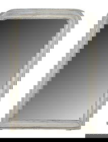 French Louis Philippe mirror with painted finish: French Louis Philippe mirror with painted finish. Late 19th century. 52 3/4"h x 37 1/2"w