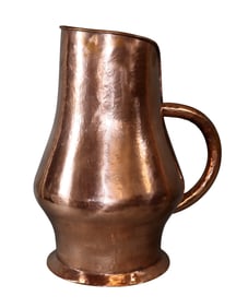 French copper cider measure pitcher from Normandy