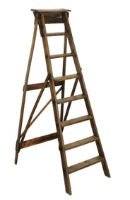 French folding ladder in pine