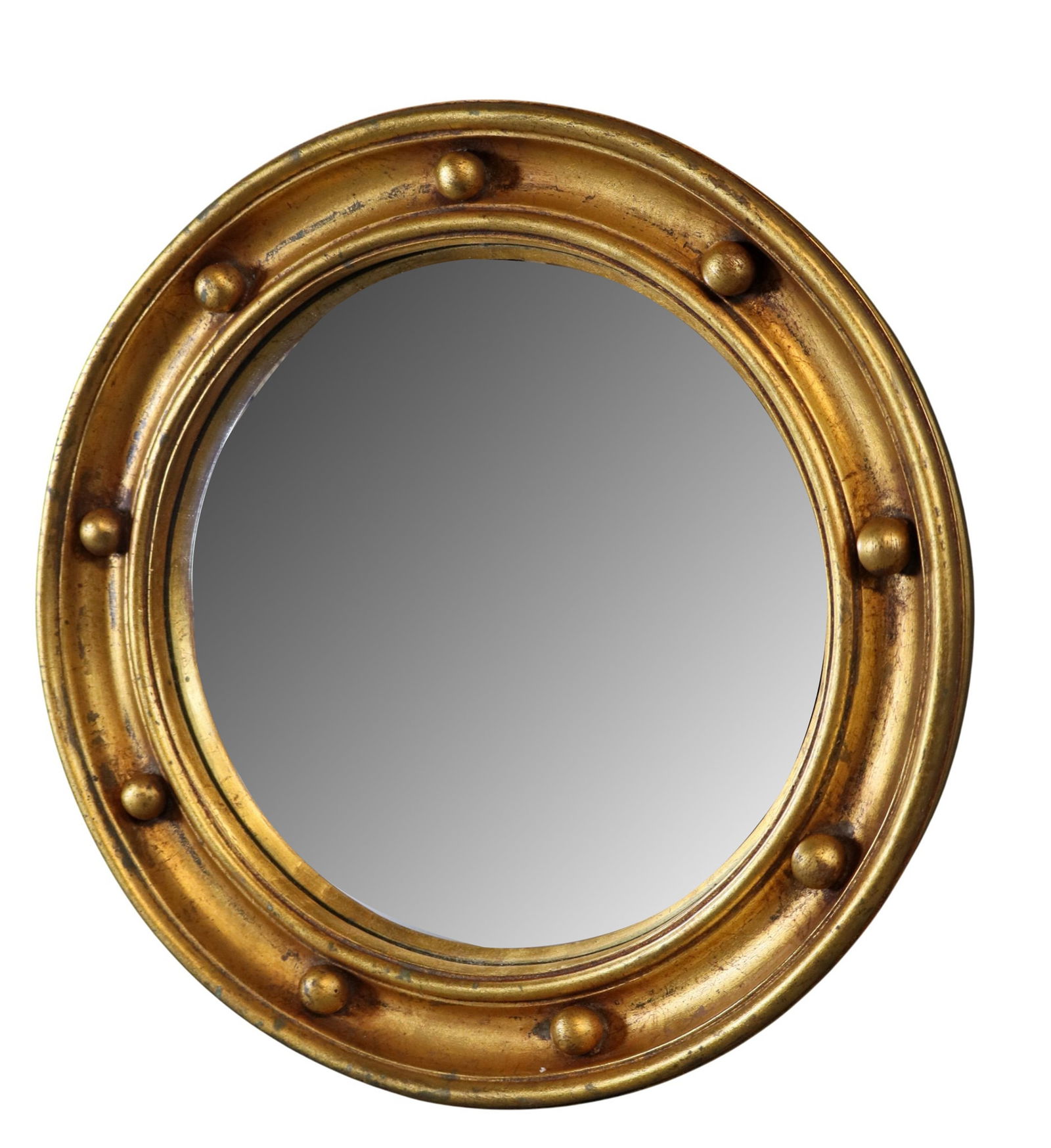 French gilt round butler's mirror (1 of 9)