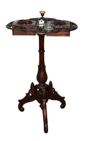 Black Forest smoking stand on pedestal