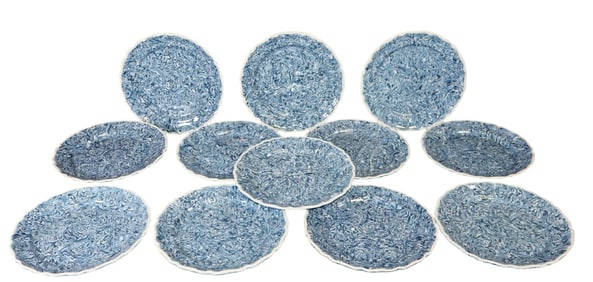 Set of 12 Atelier Yvonne Rigo Aptware shaped edge plates