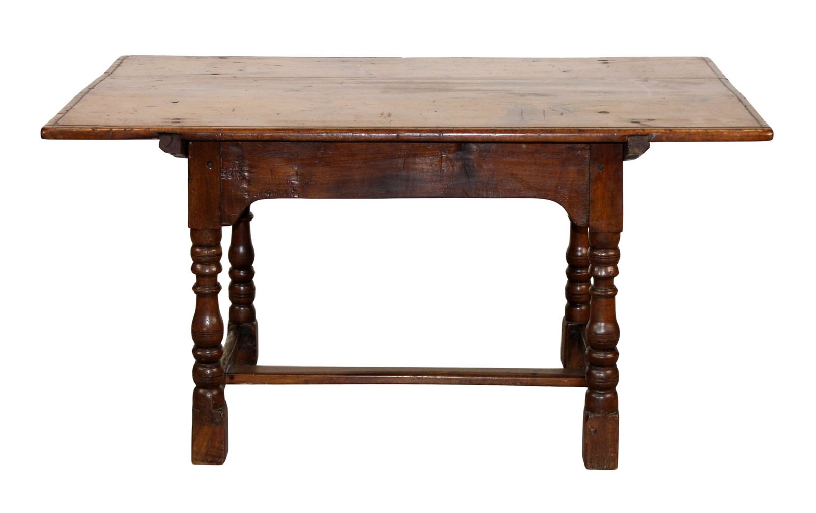 French Provincial library table in walnut (1 of 12)