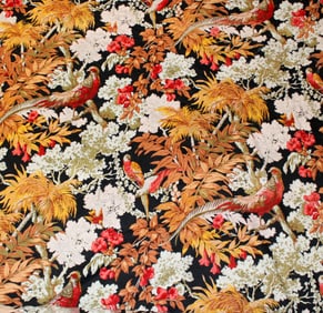 French printed fabric Palmleaf designed by Roland Sigrist