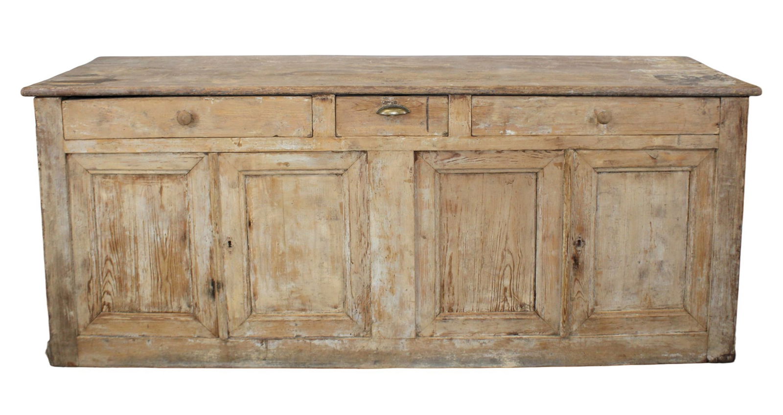 French painted pine 4 door enfilade store counter (1 of 14)