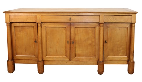 French Empire 4 door enfilade in cherry with columns