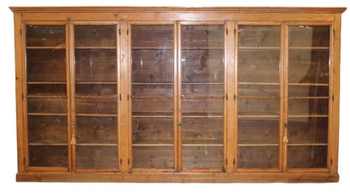 French Louis Philippe 6 door bookcase in walnut