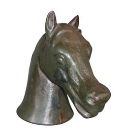 French cast iron horse head hitching post