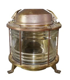 Dutch polished bronze ship light