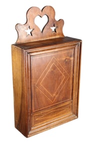 French Provincial fariniere flour box in walnut