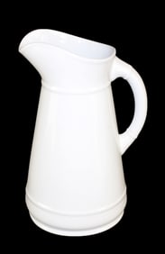 French white ceramic pitcher