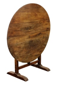 French tilt top vintner's table