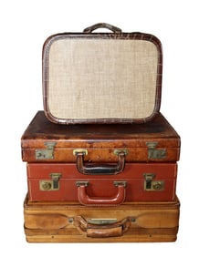 Lot of 4 vintage briefcases